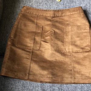 Old Navy size 2 suede mustard skirt